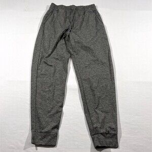 Uniqlo Womens Sweatpants Gray Heathered Poly Pull On Jogger Gym Active Sz M